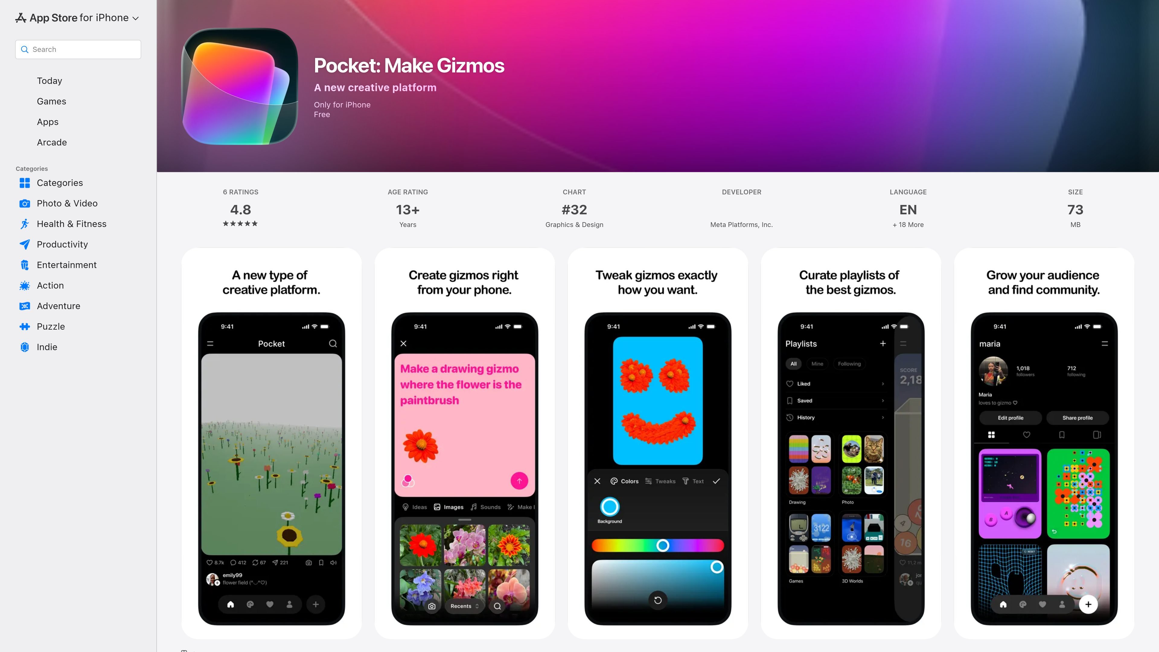 Pocket: Make Gizmos