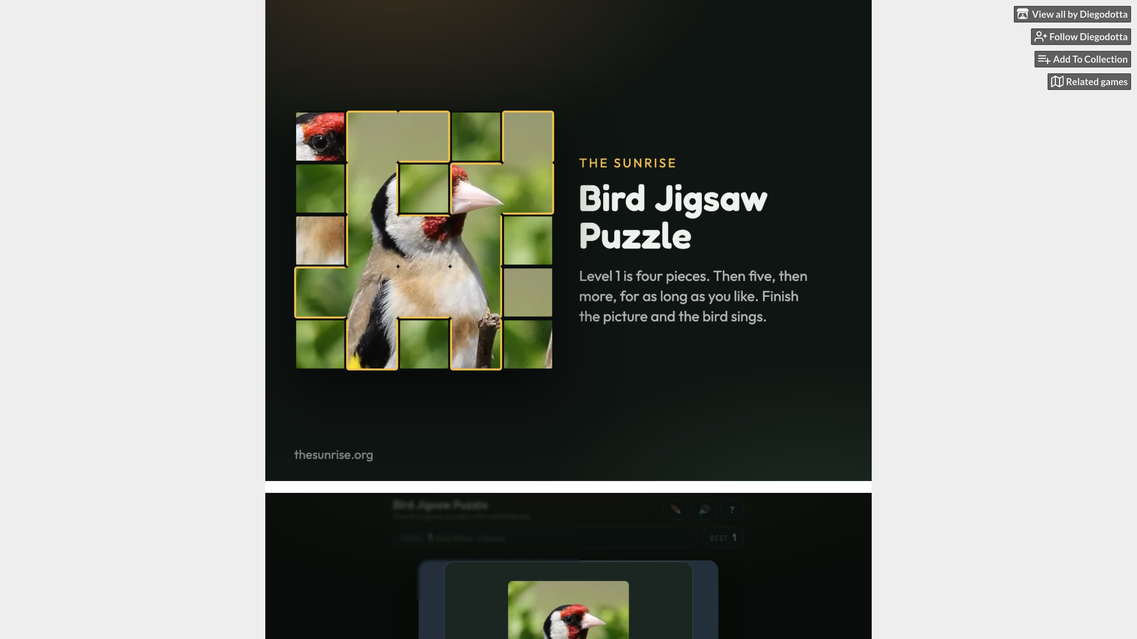 Endless Bird Jigsaw Puzzle
