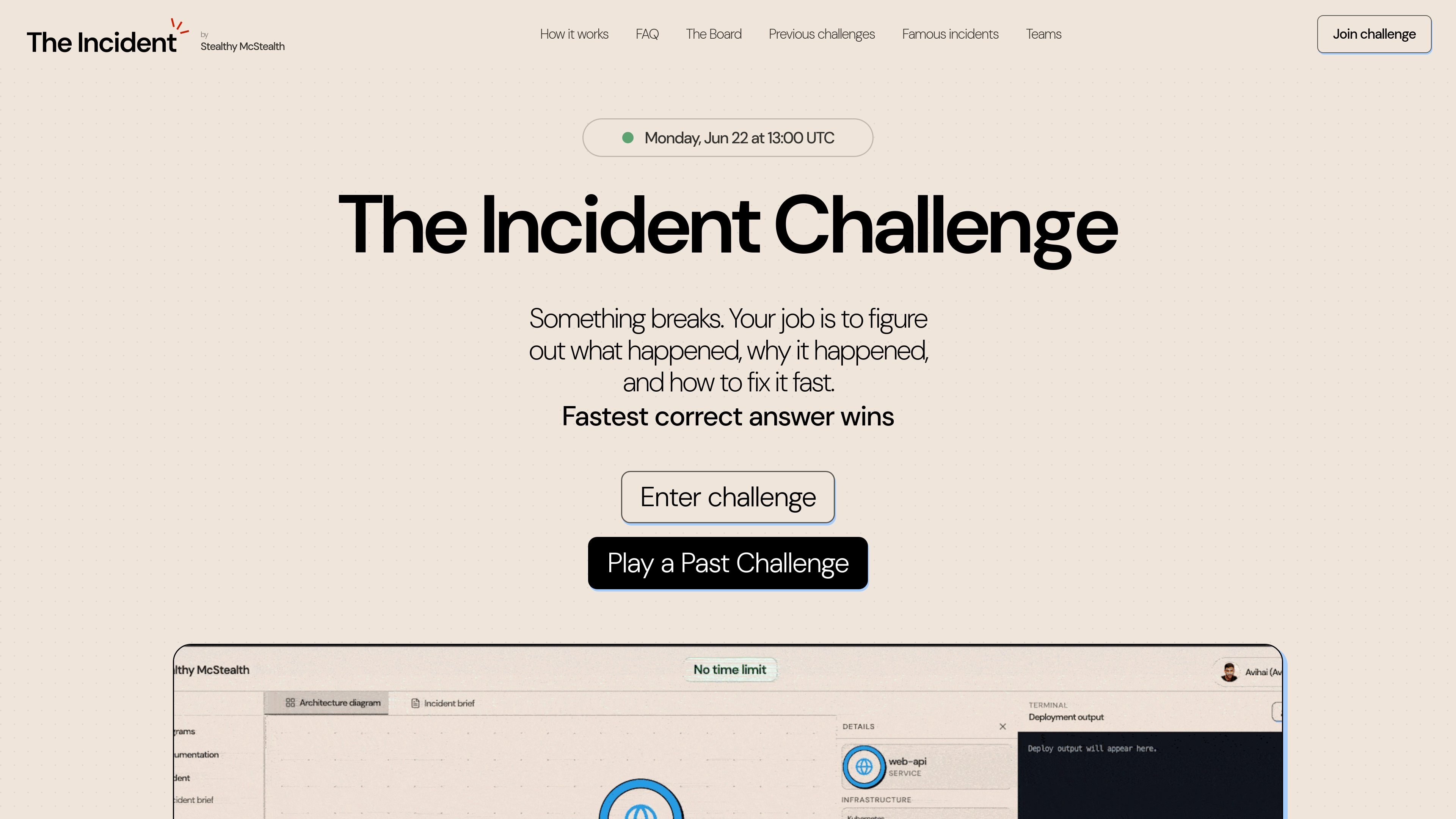 The Incident Challenge