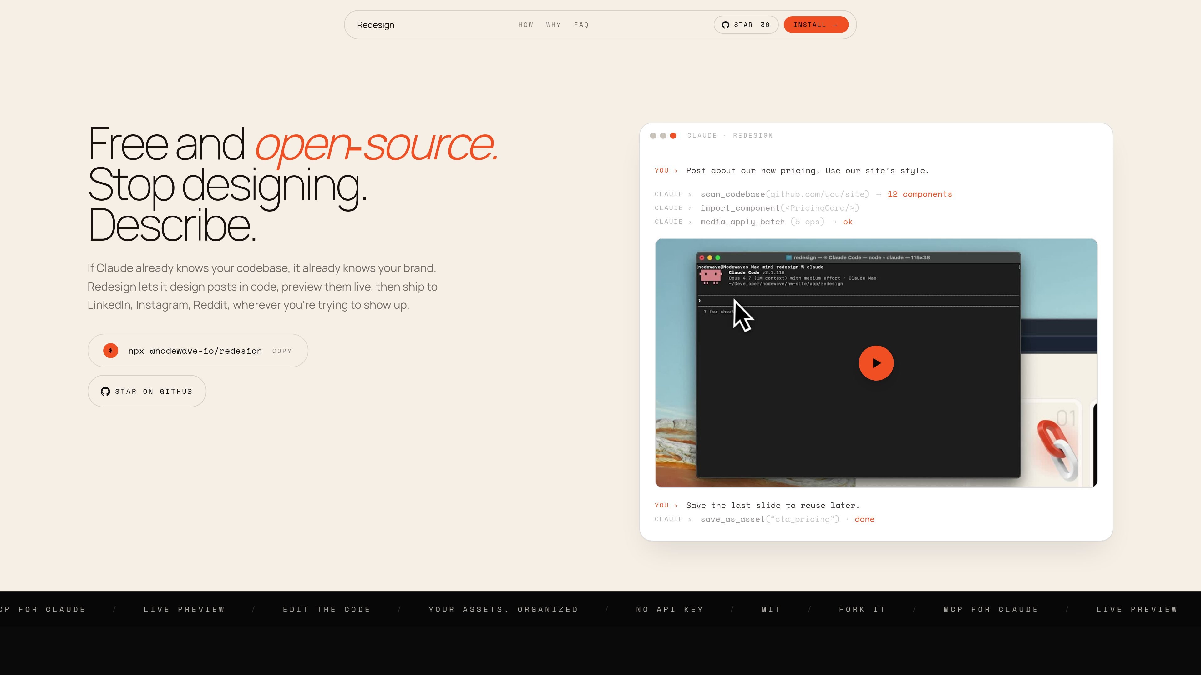 Redesign