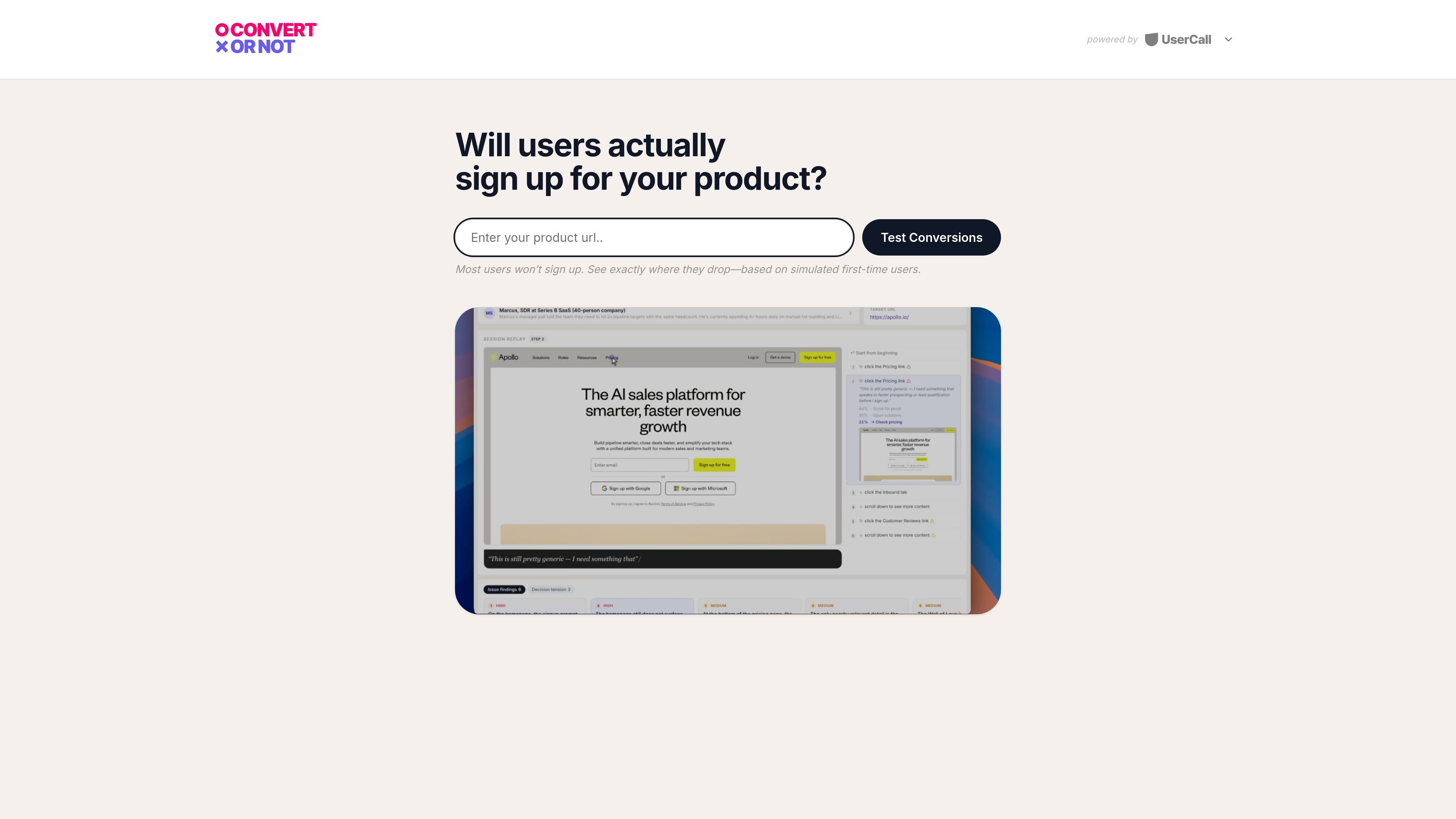 ConvertOrNot by Usercall