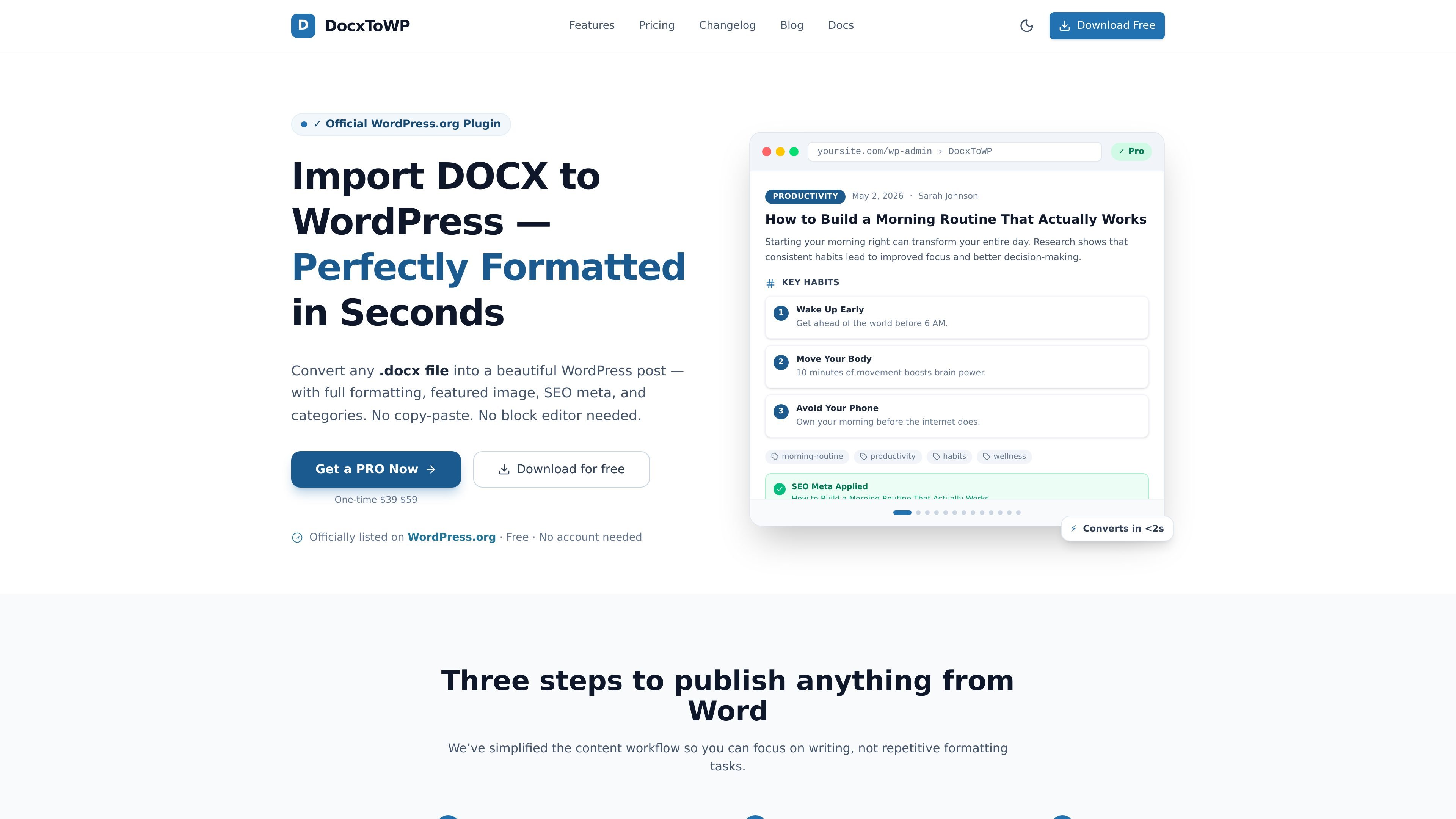 DocxToWP