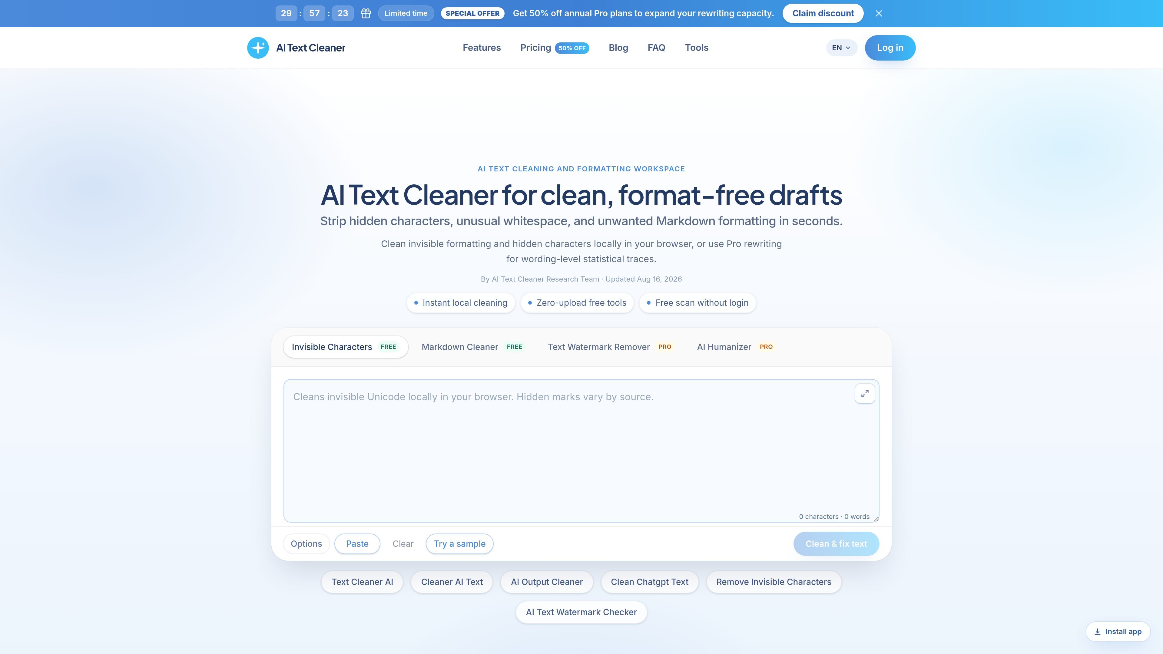 AI Text Cleaner