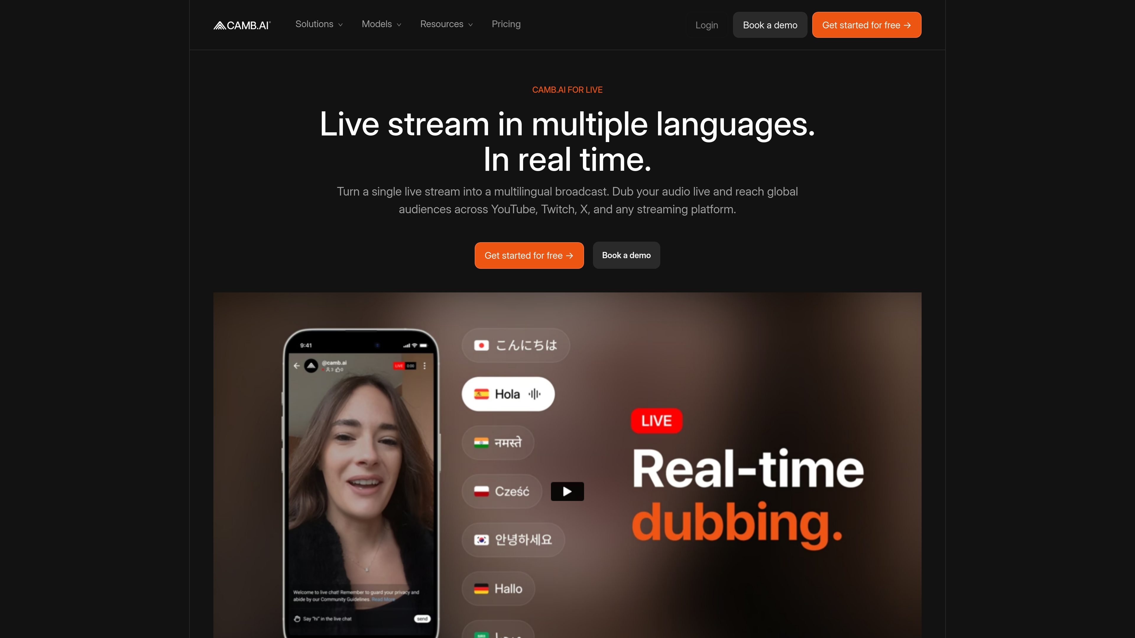 CAMB.AI Streams