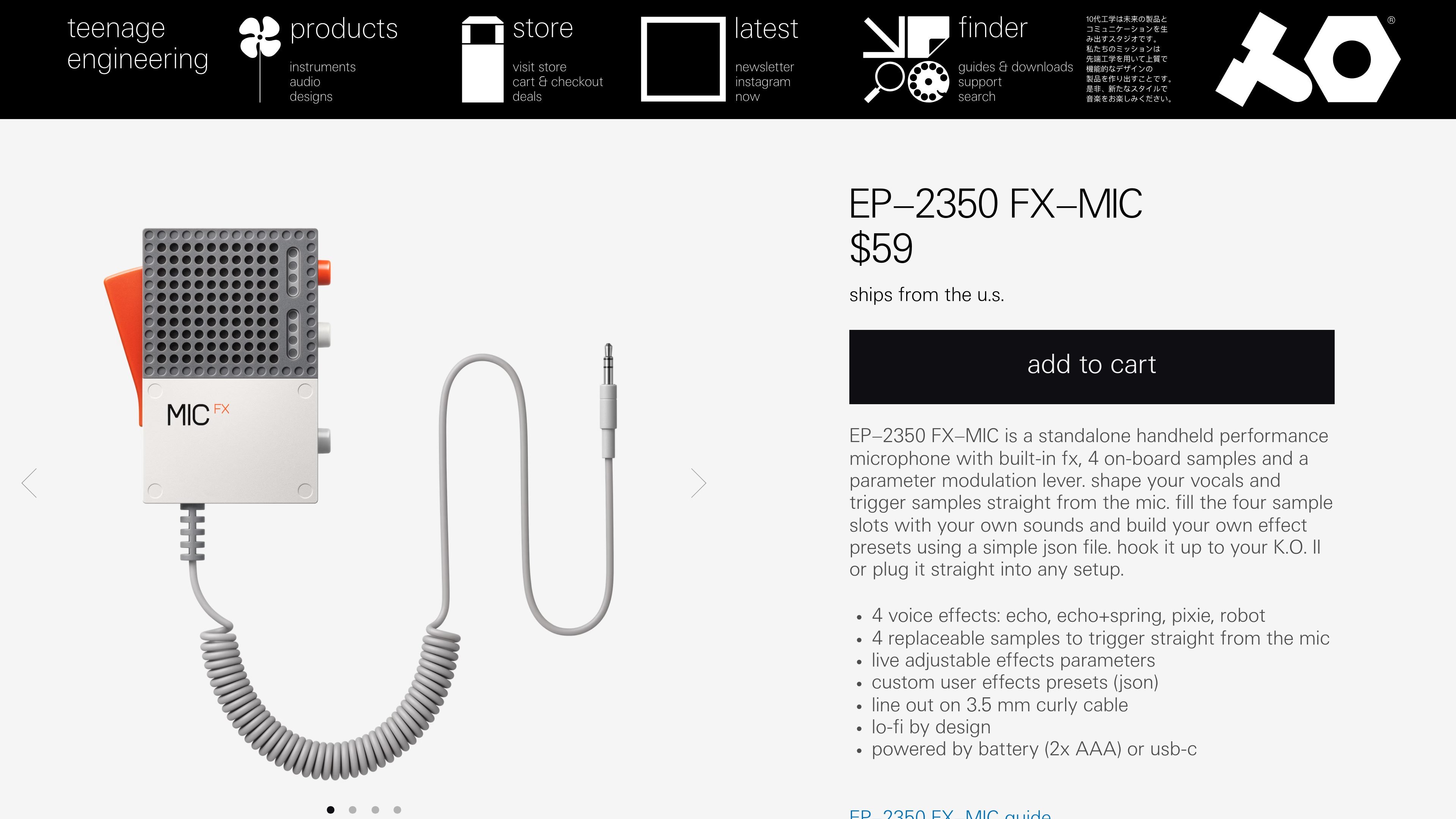 EP–2350 FX–MIC