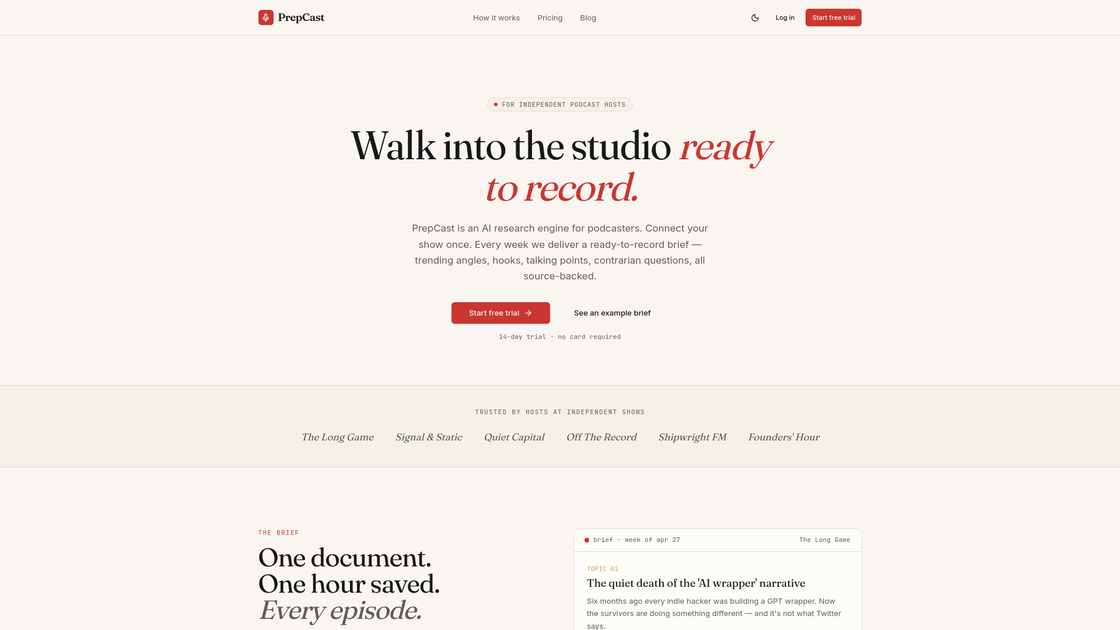 PrepCast