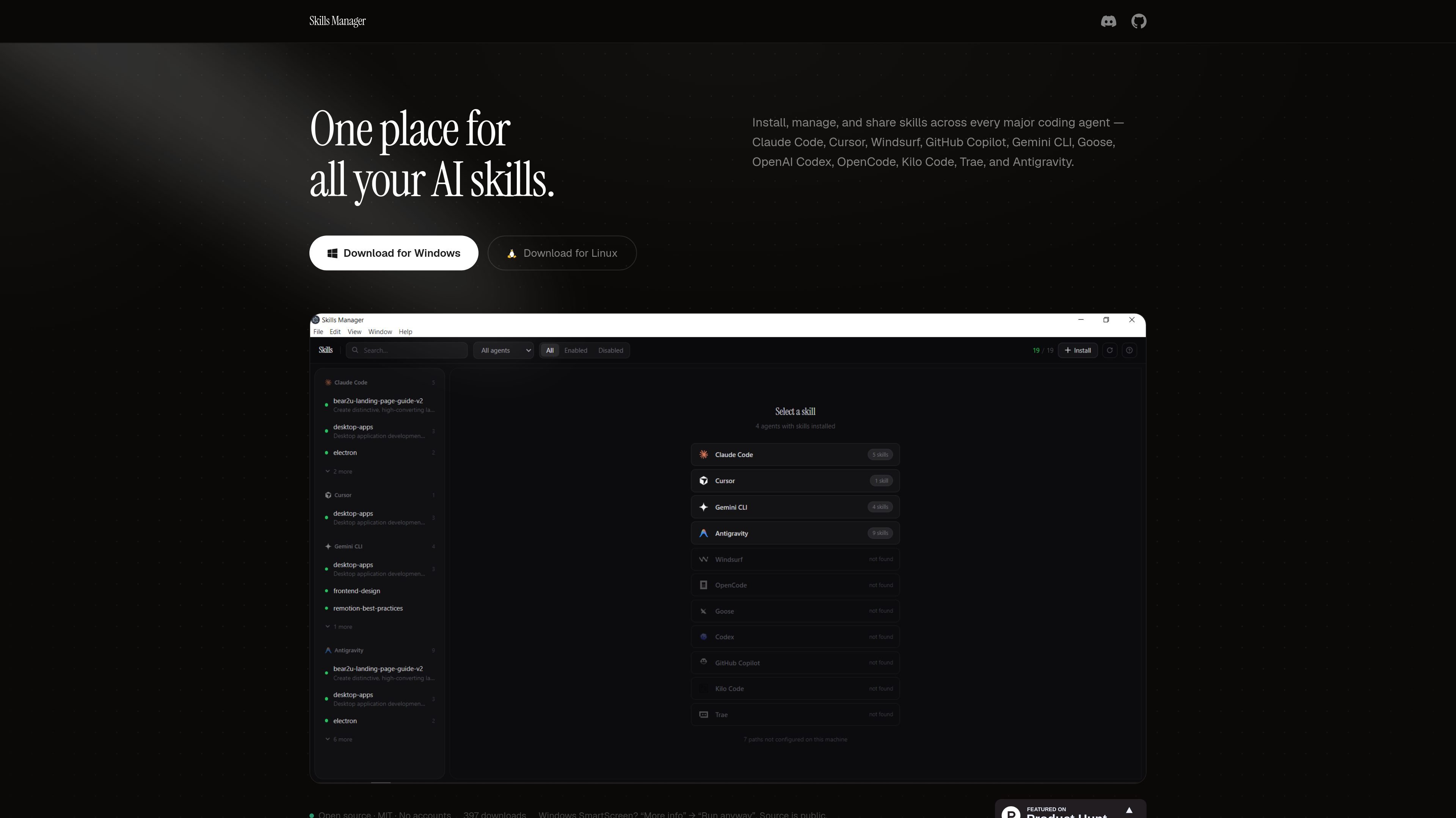 Skills Manager