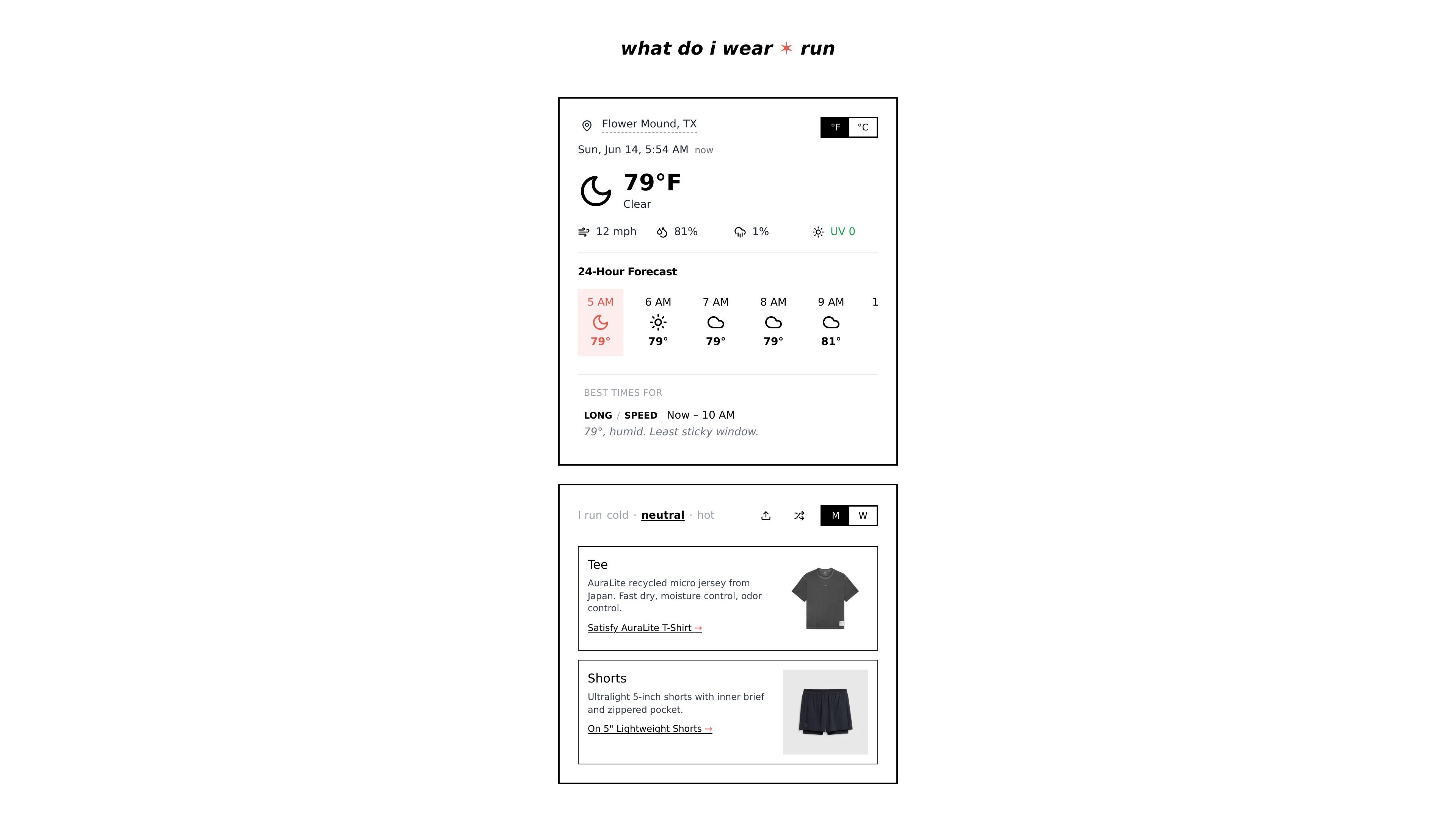what do i wear run