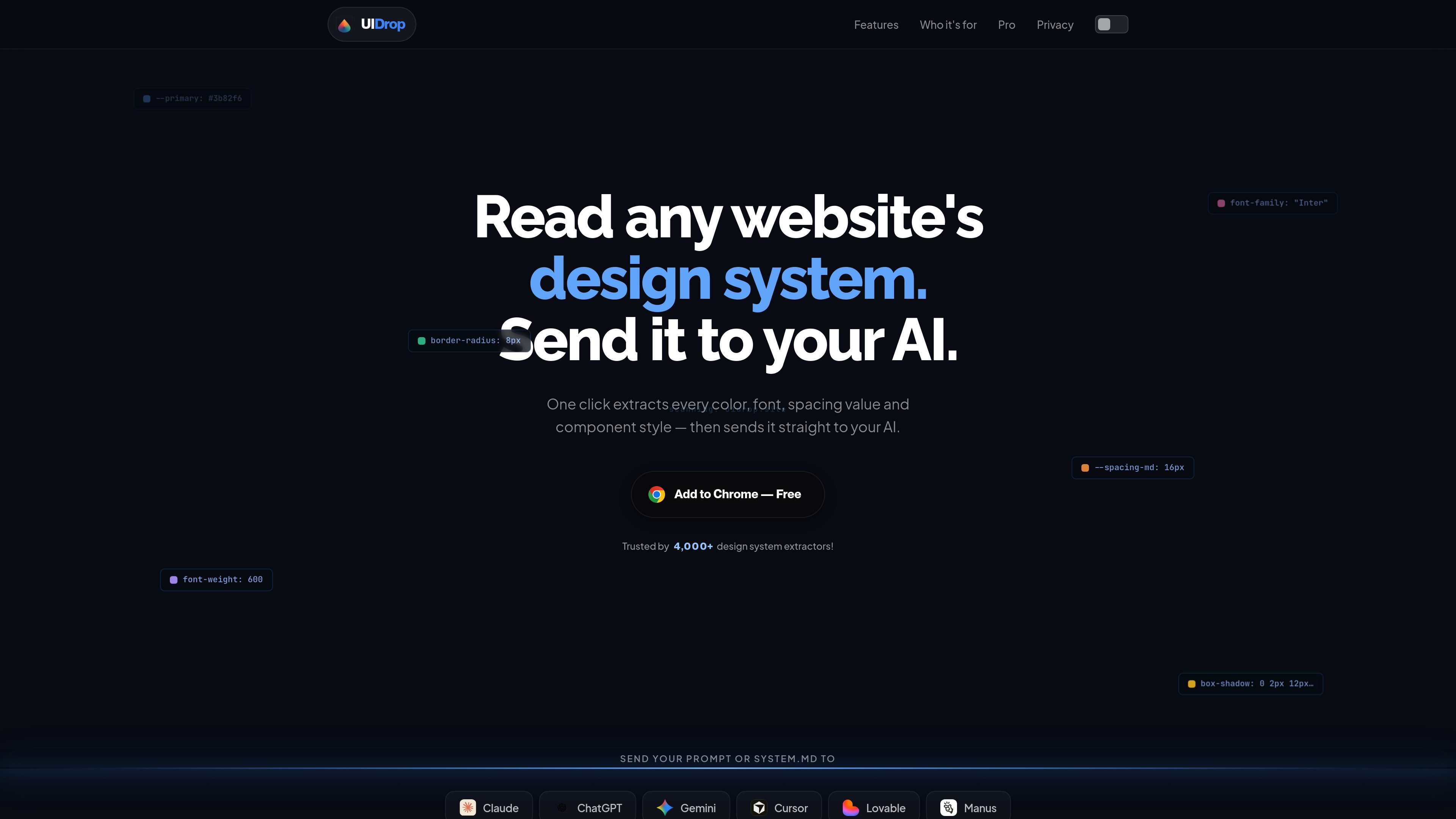 UIDrop