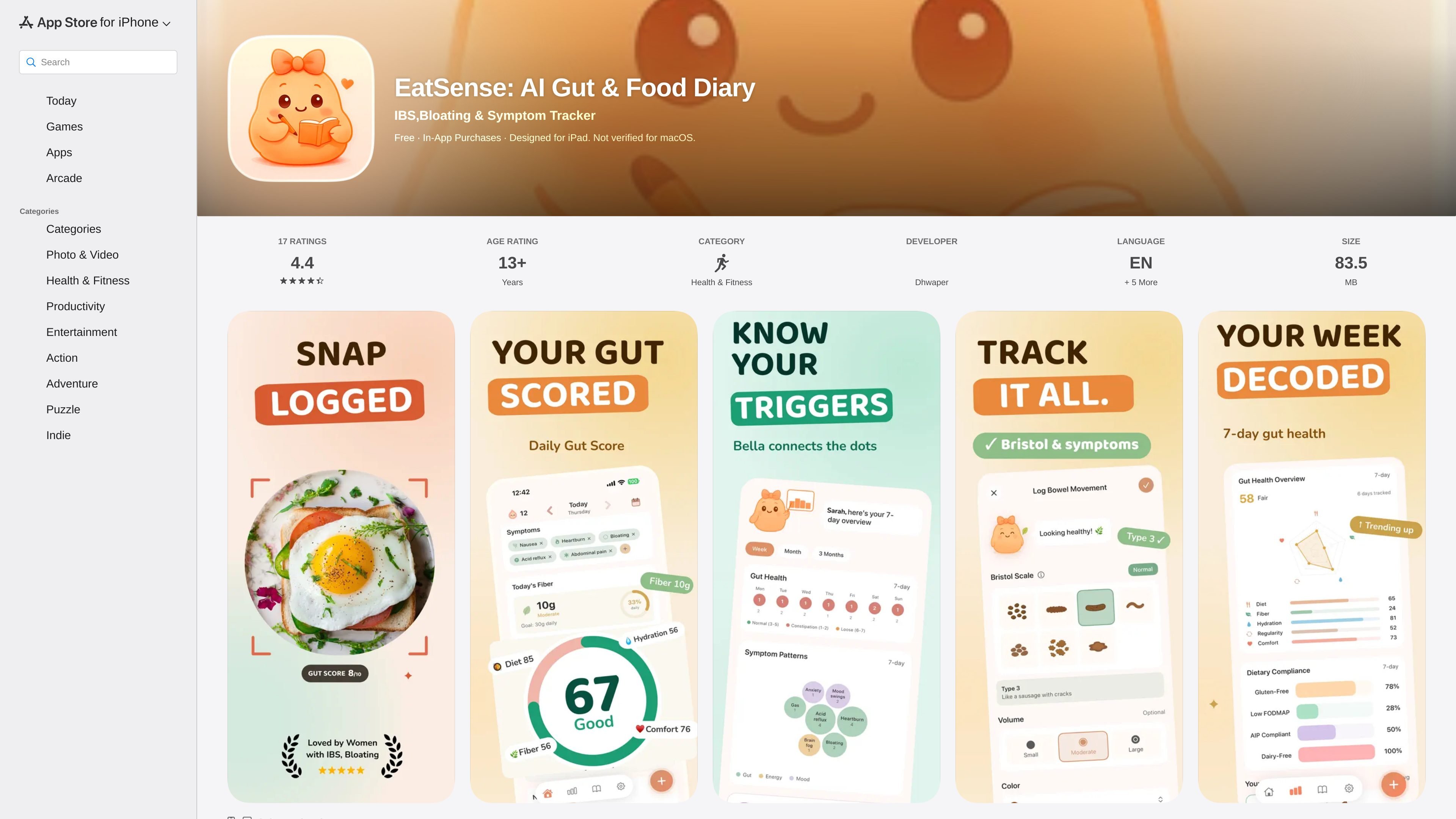 EatSense: AI Gut & Food Diary
