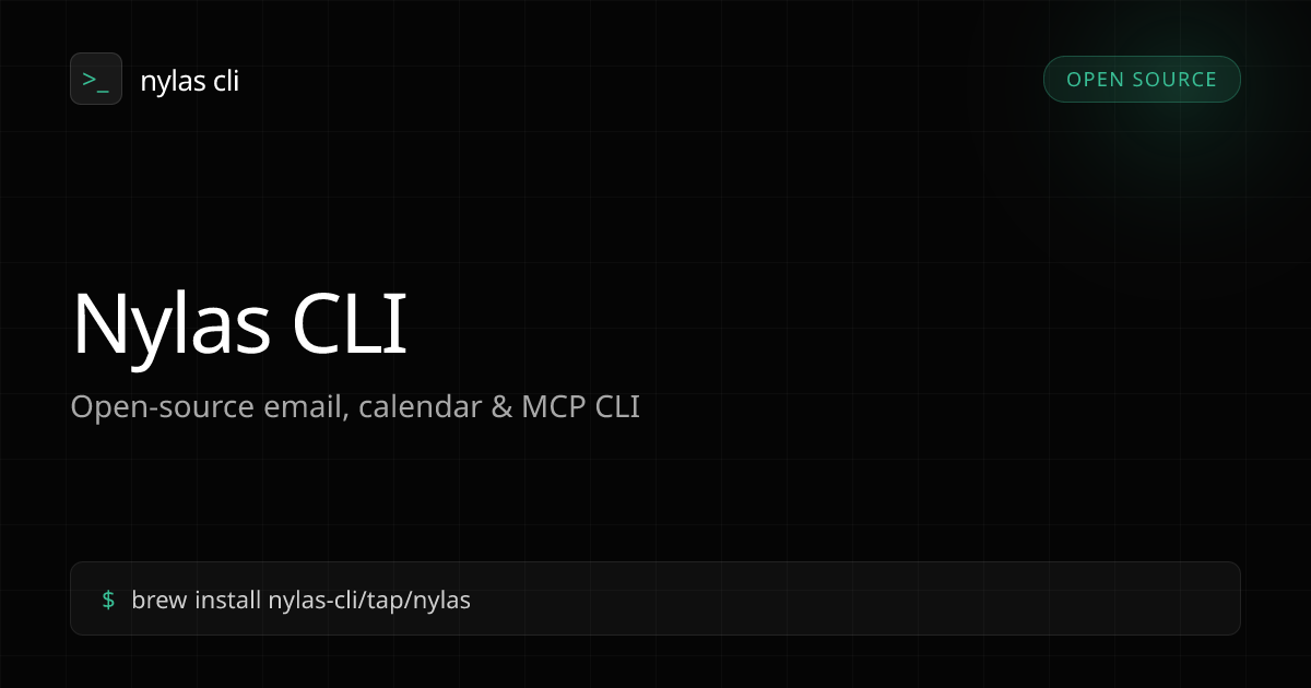 Nylas CLI