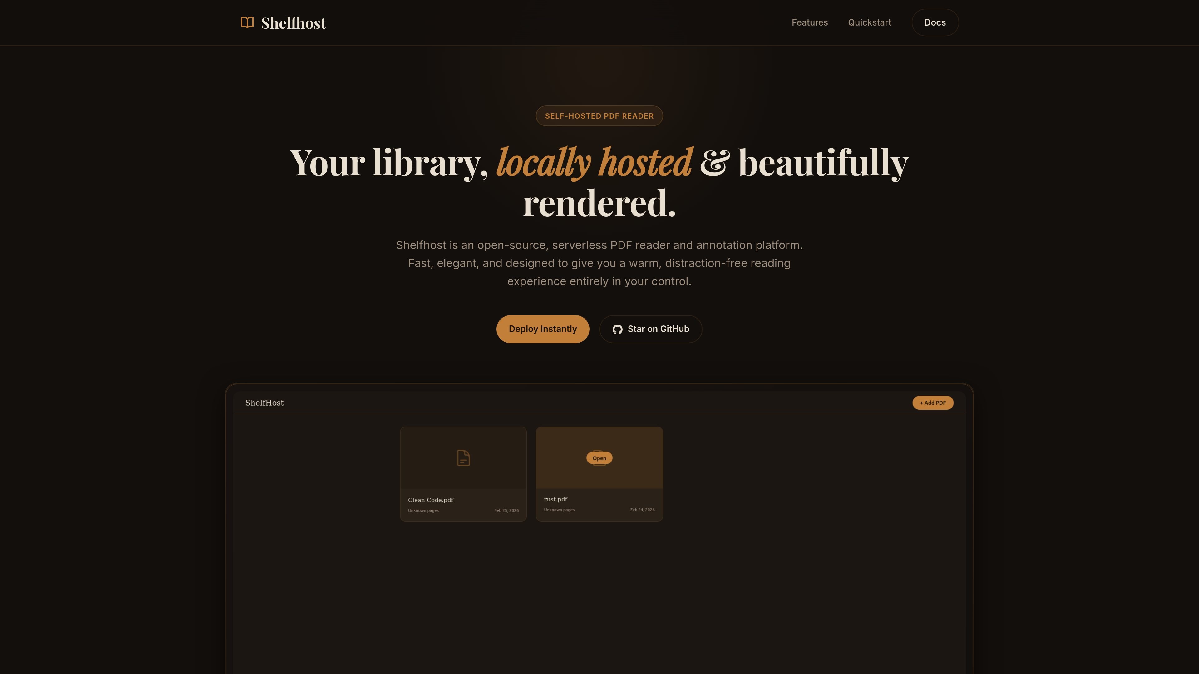 Shelfhost