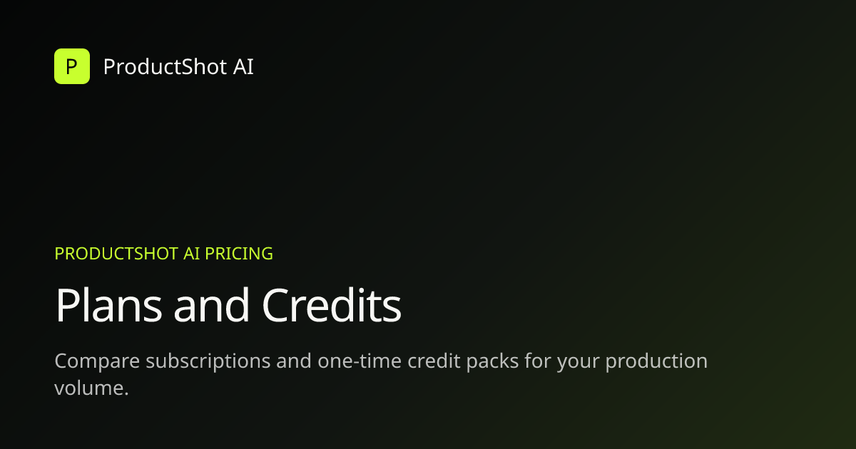 ProductShot AI
