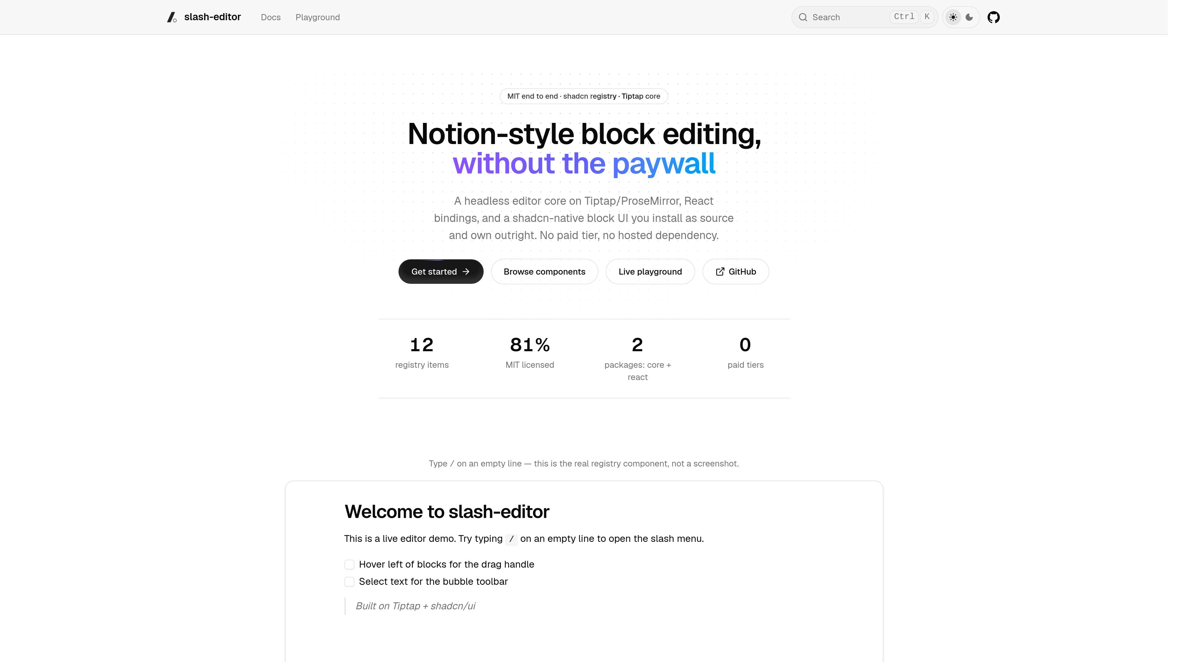 slash-editor