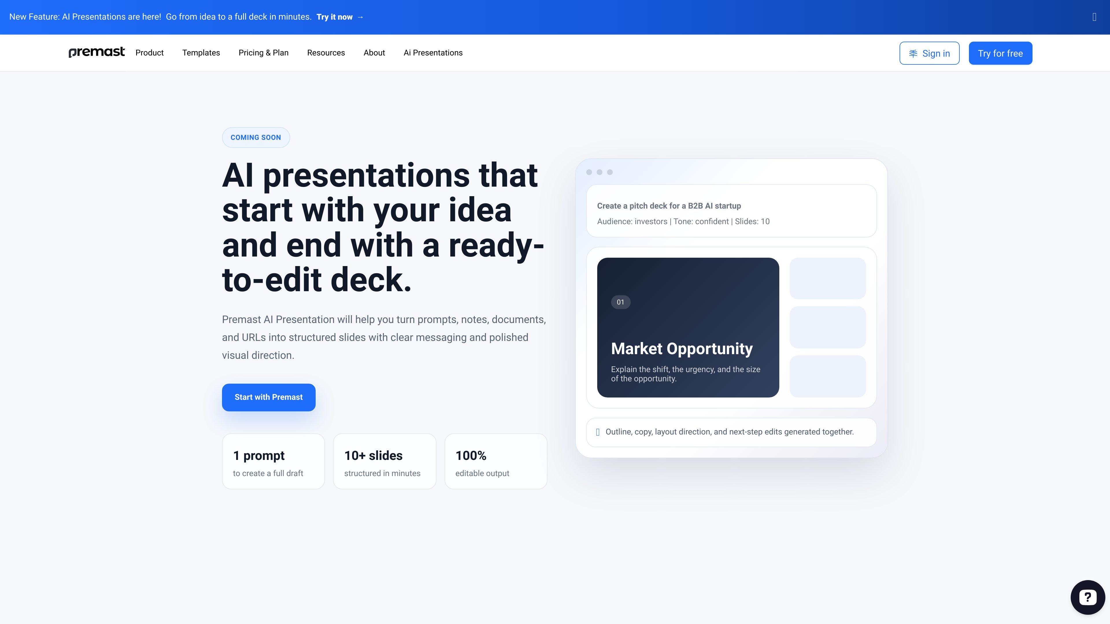 Premast AI Presentation