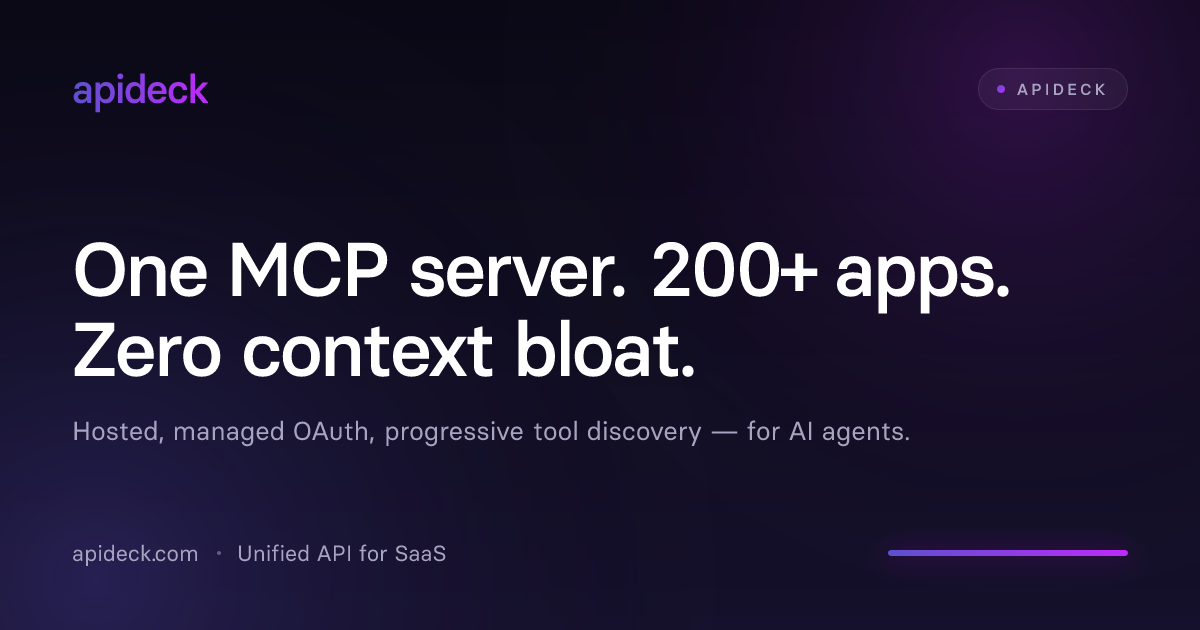 Apideck MCP Server