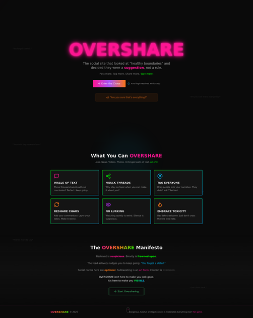 OVERSHARE