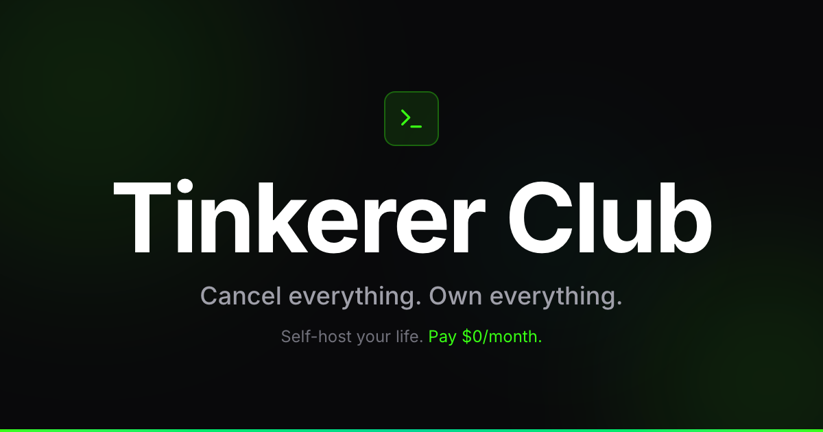 Tinkerer Club