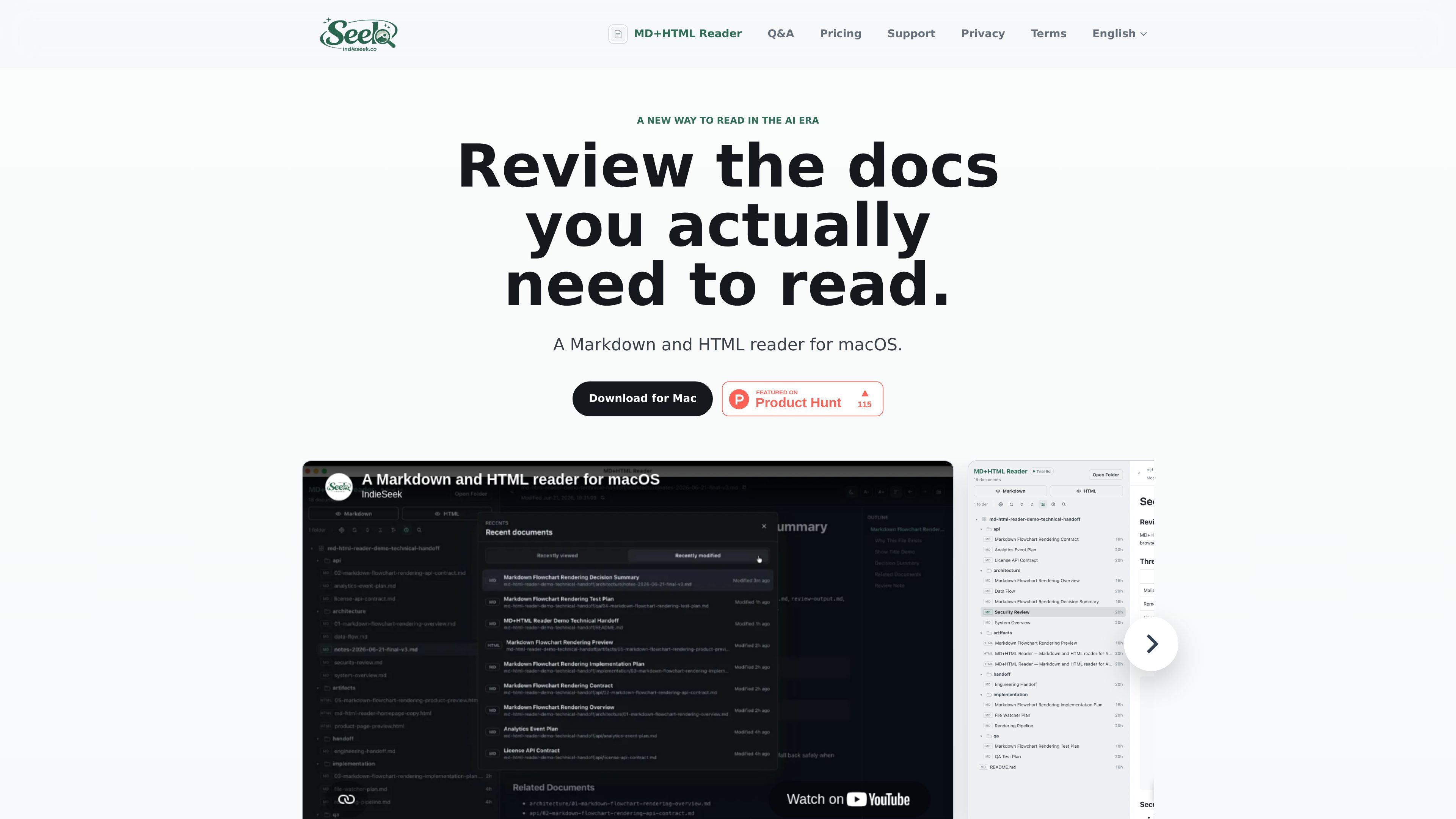 MD+HTML Reader