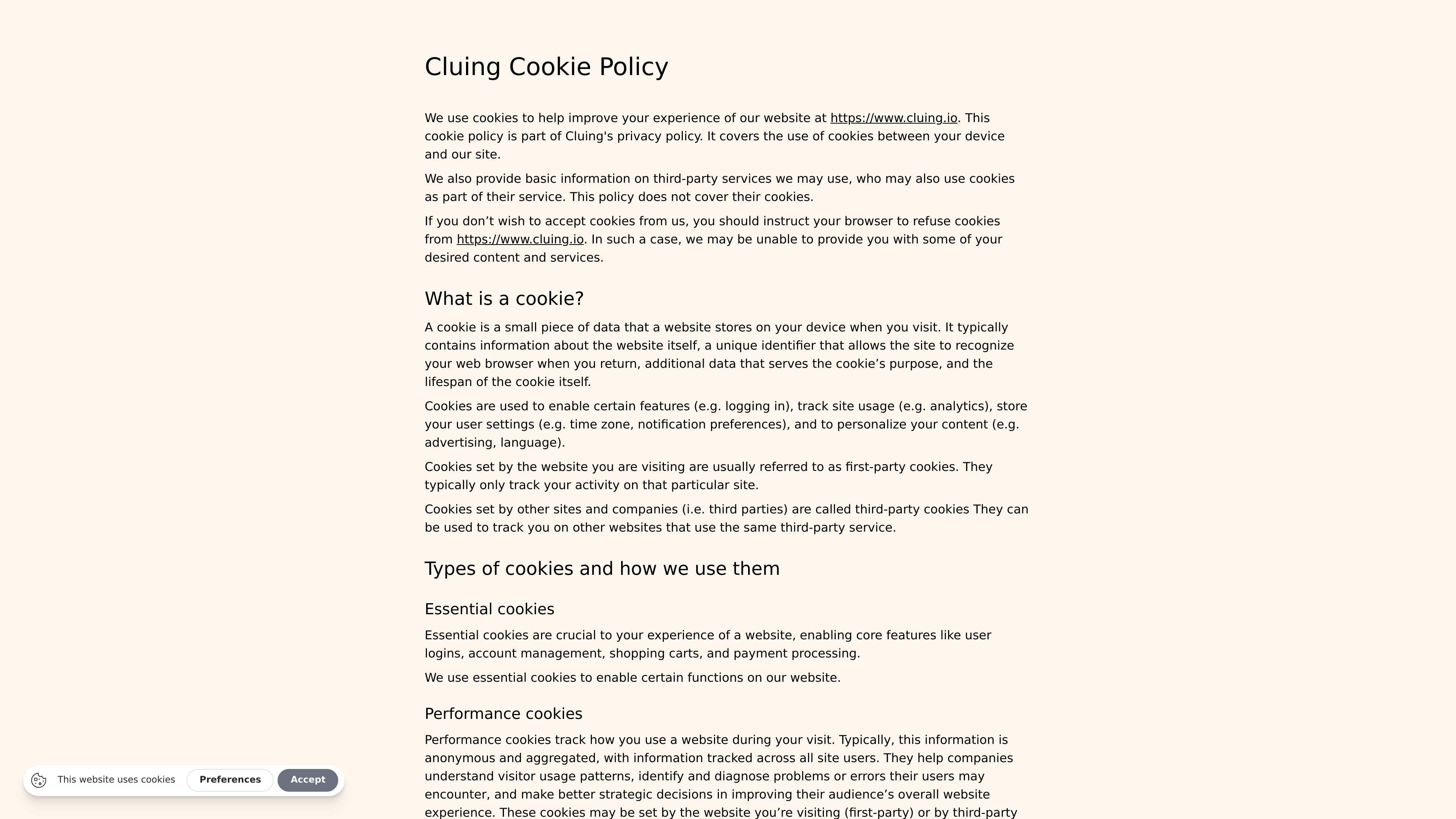 Cluing