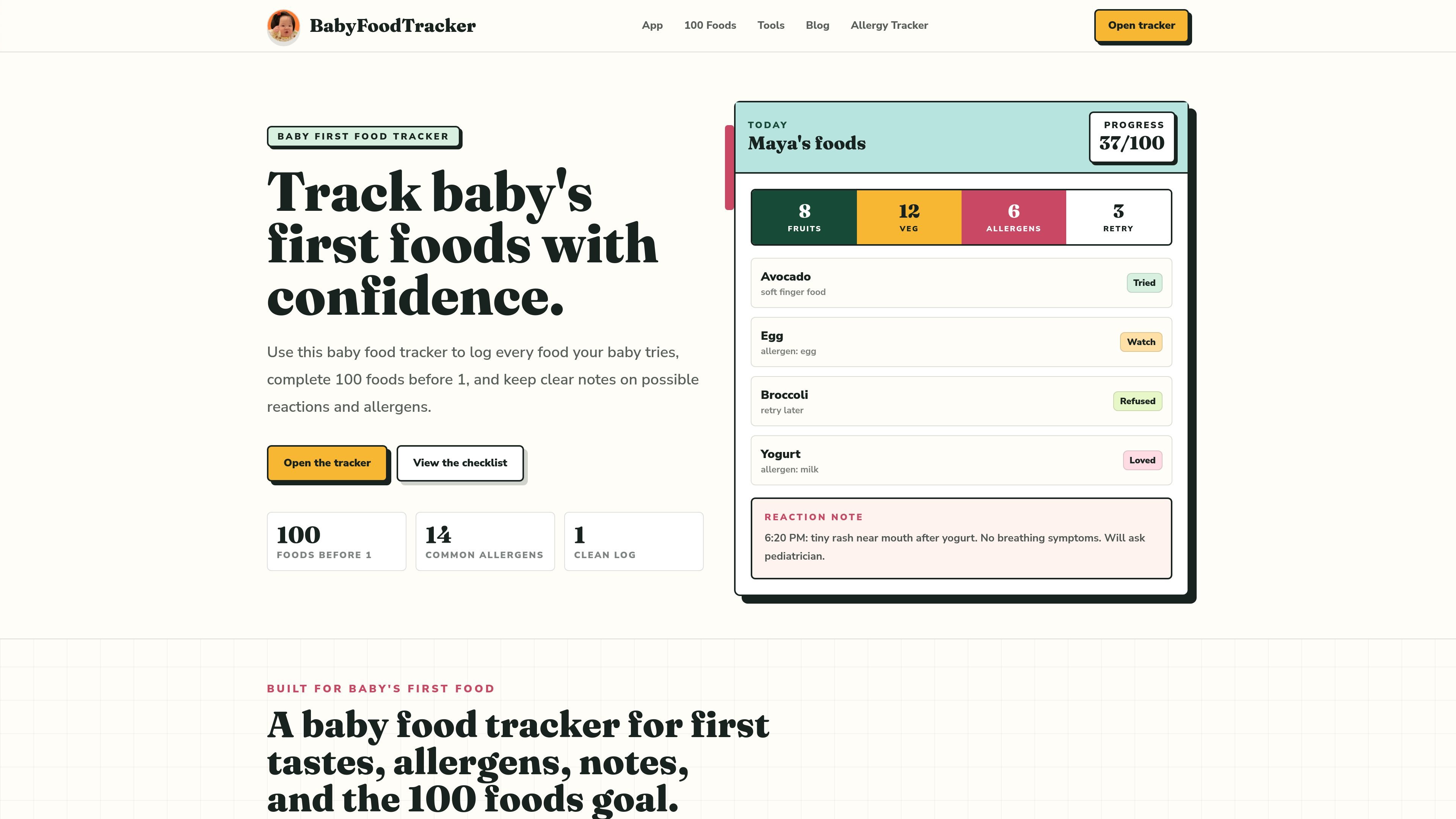 BabyFoodTracker