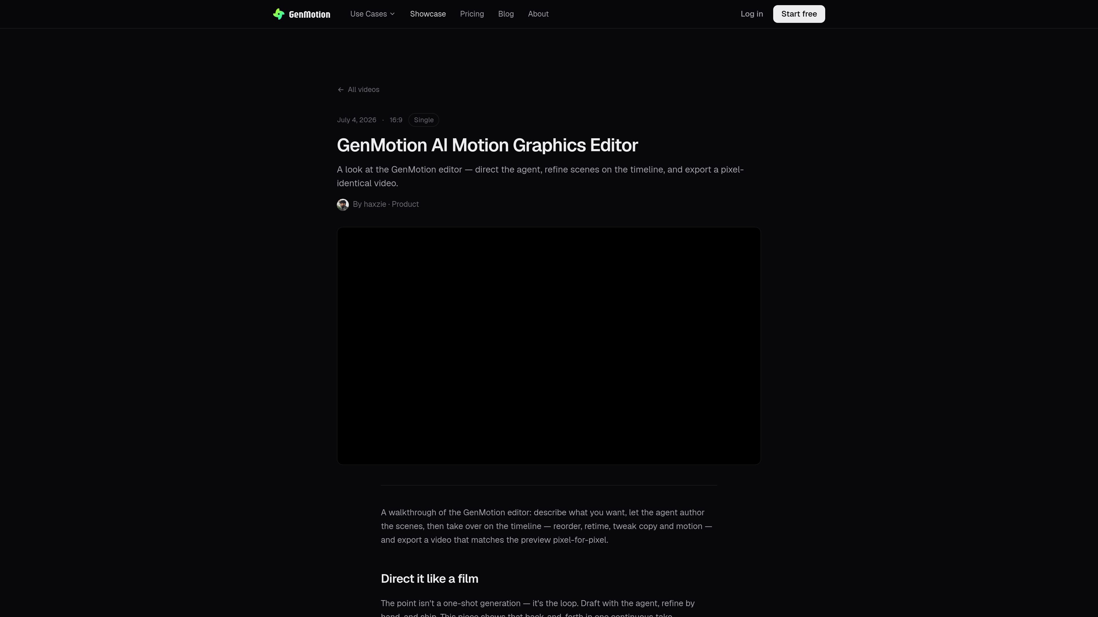 GenMotion