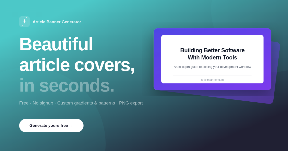 Article Banner Generator