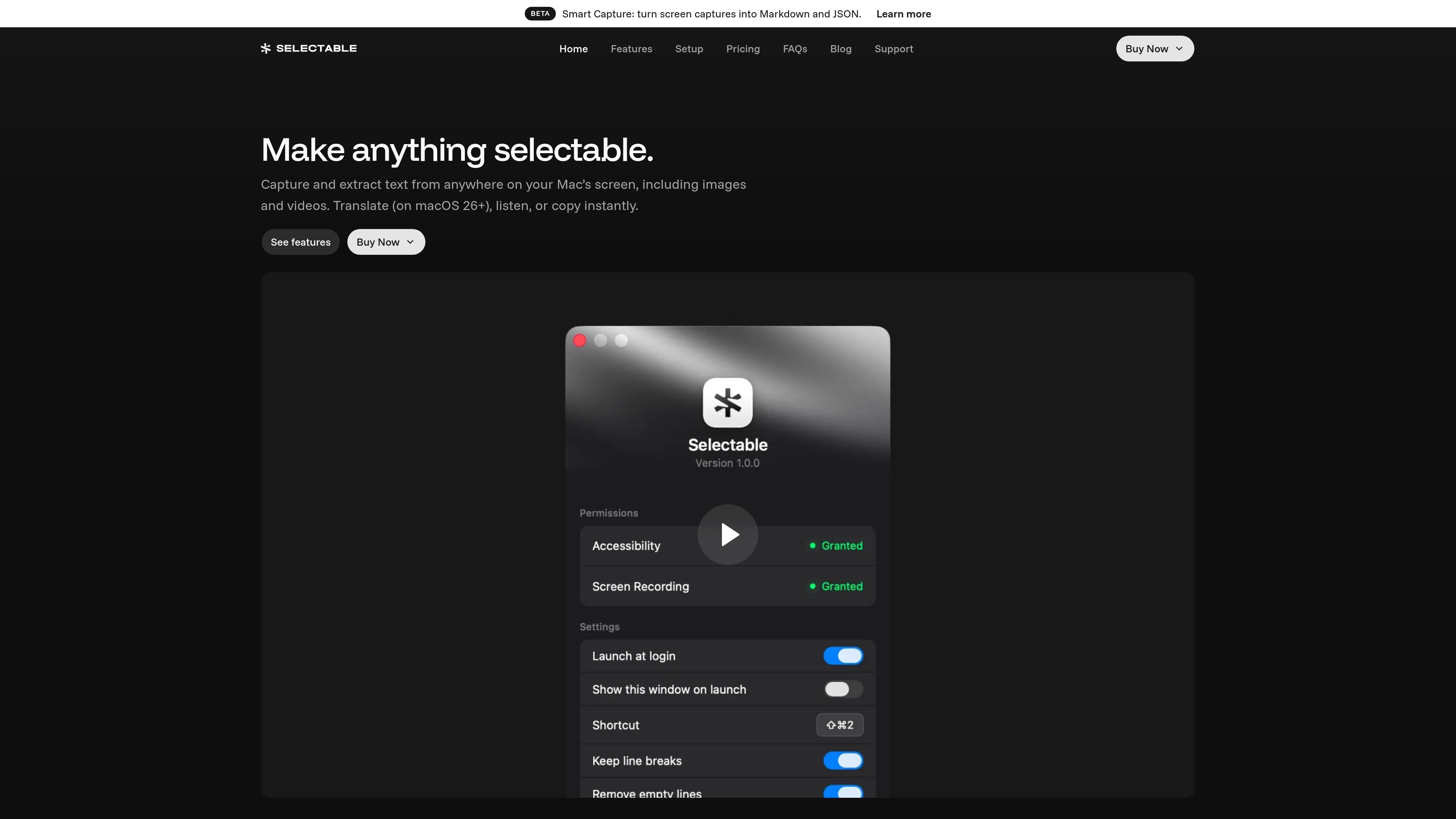 Selectable