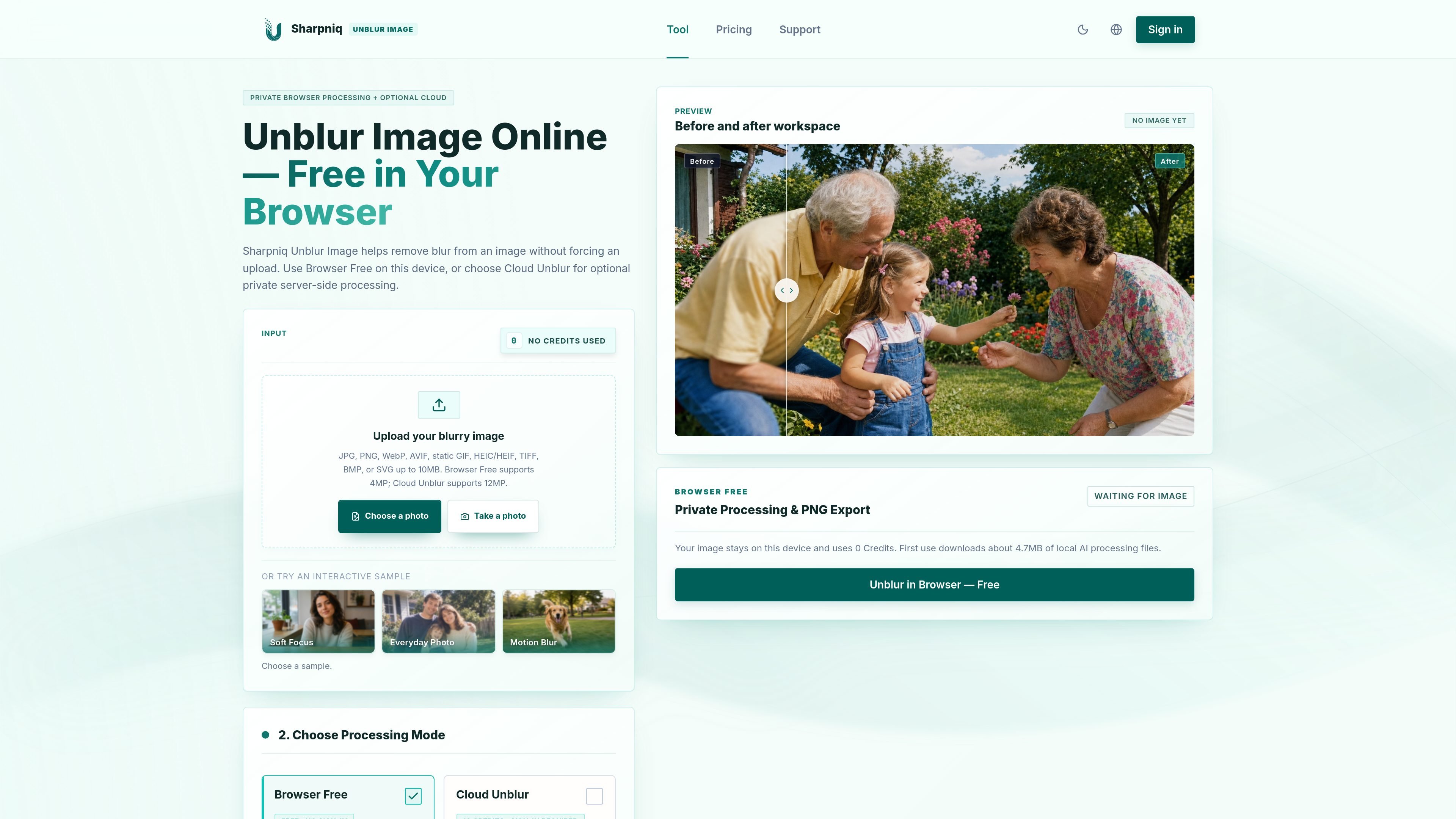 Sharpniq Unblur Image