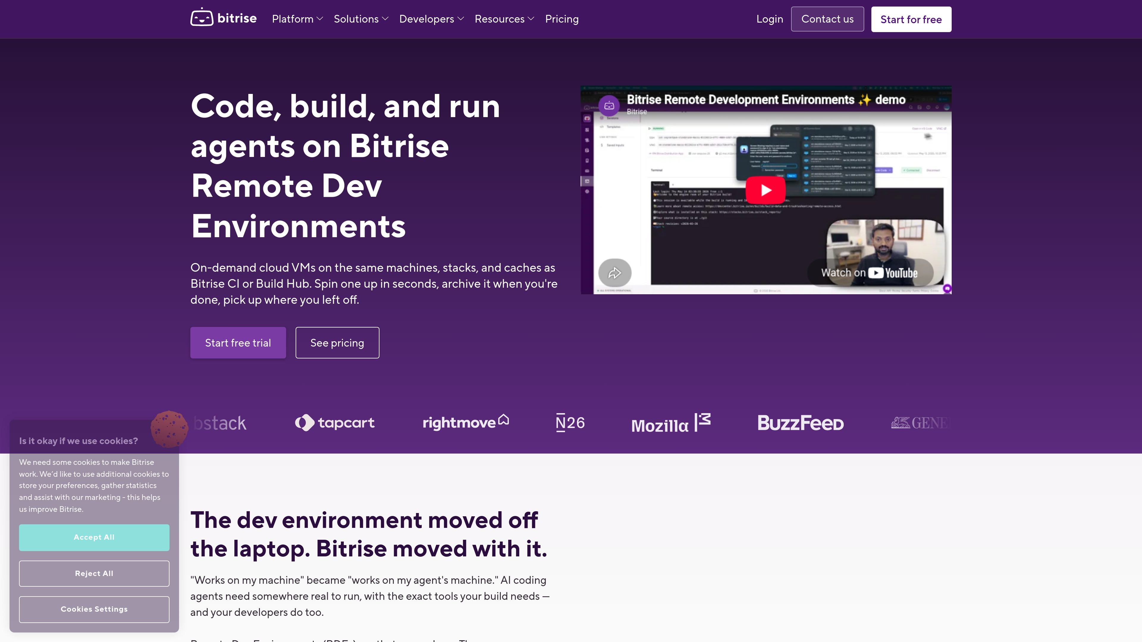 Bitrise Remote Dev Environments