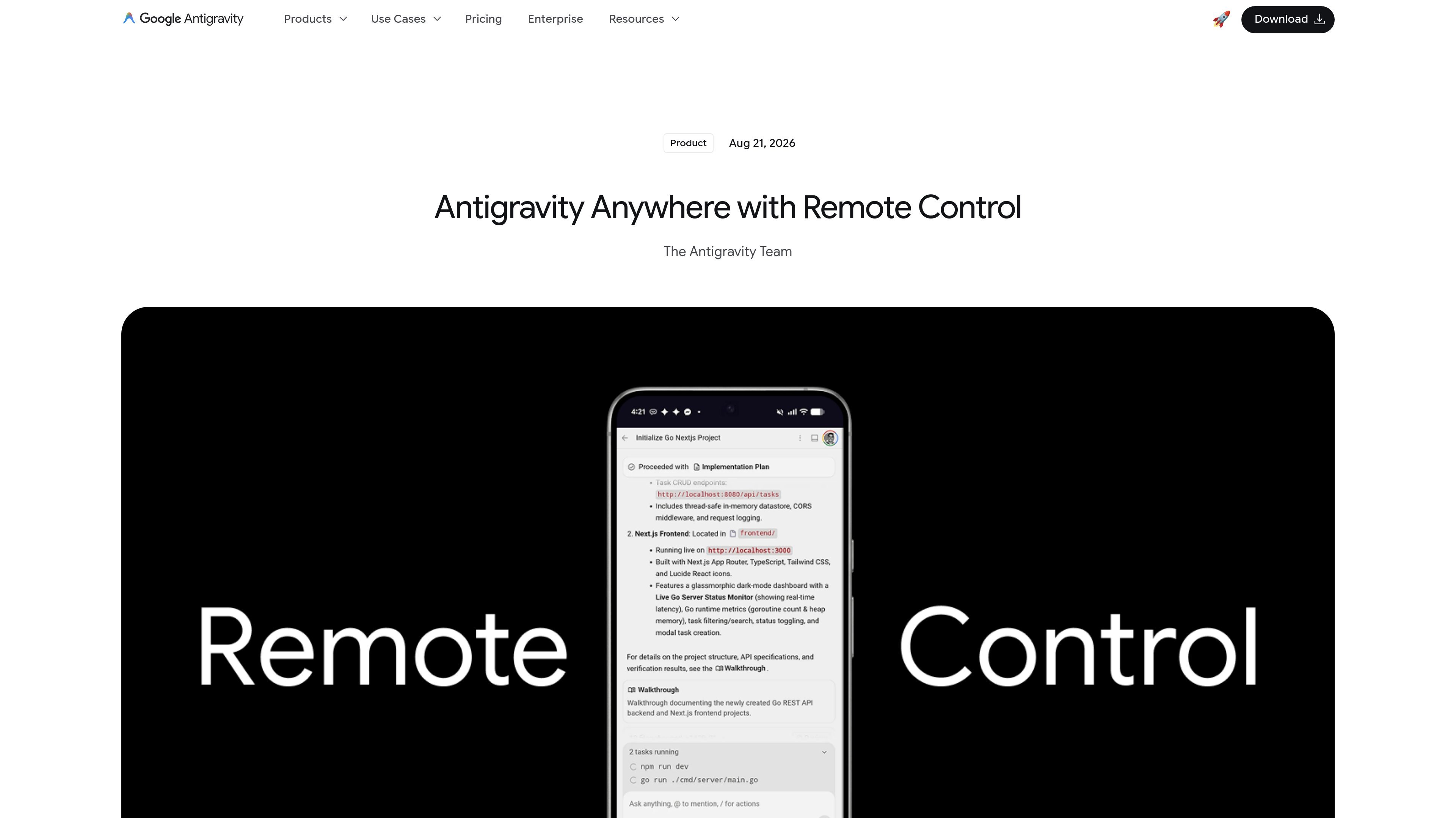 Antigravity Remote Control