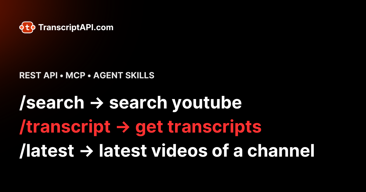 TranscriptAPI