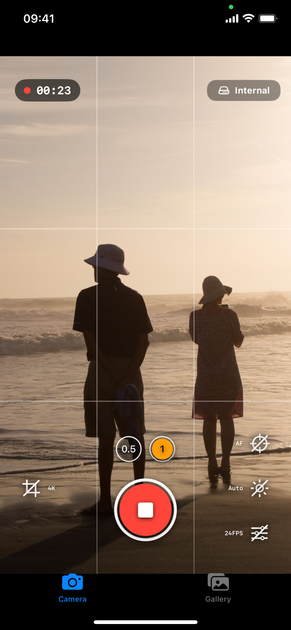 RAW Cam + Log Cam