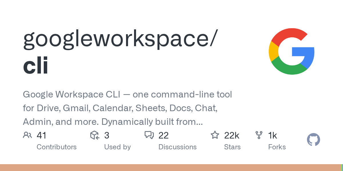 @googleworkspace/cli