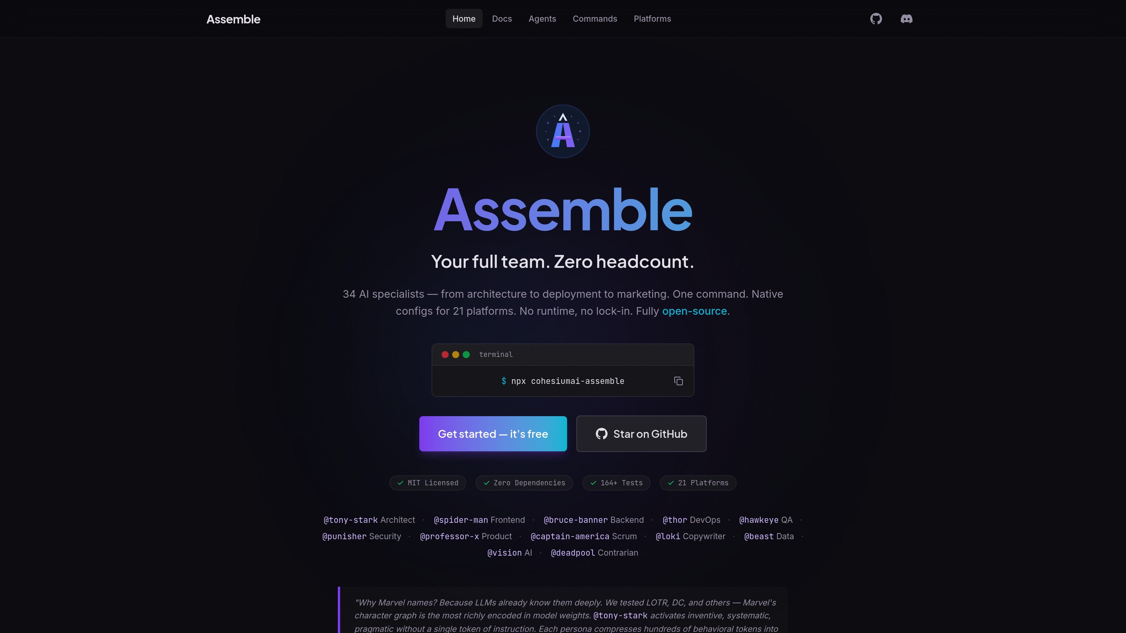 Assemble